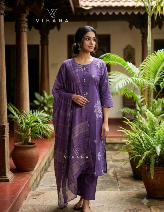 Purple Color Salwar Suit Vatican Printed-AKSHVHI-127