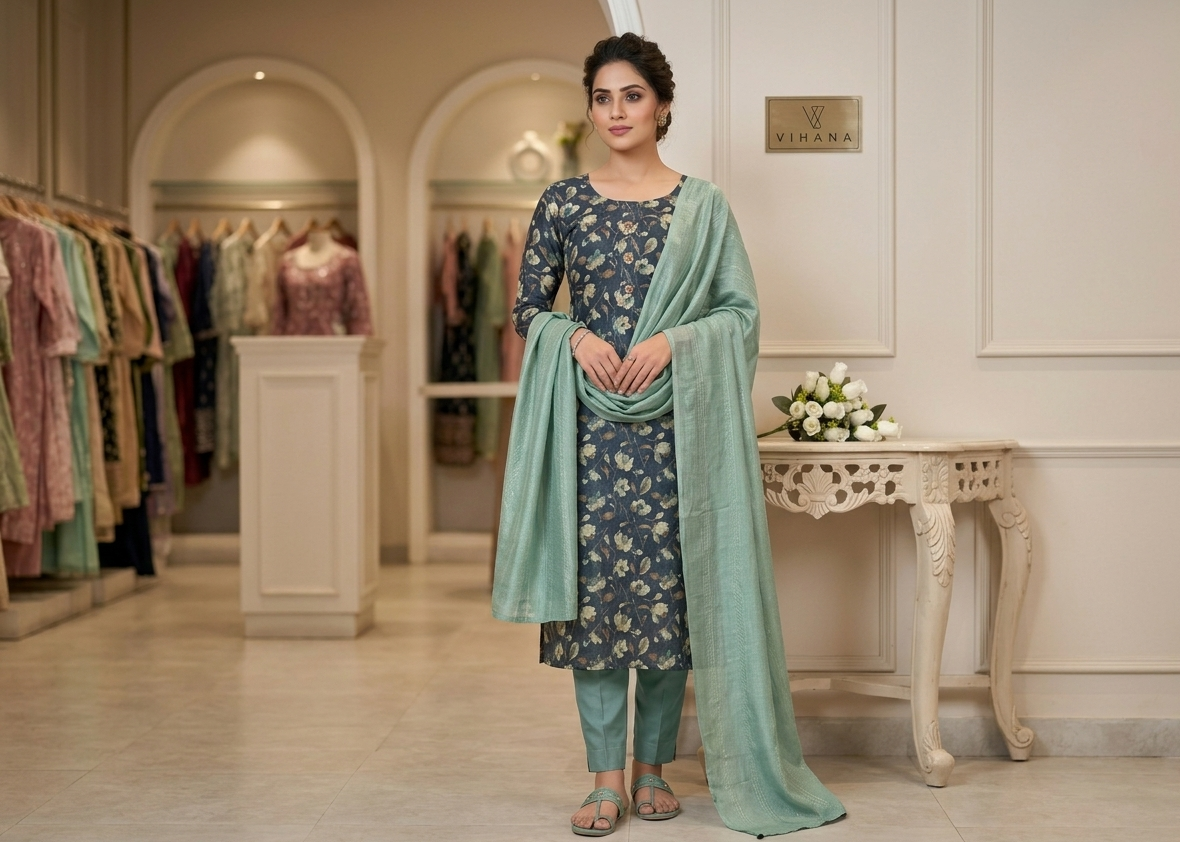 Tissue  Salwar Suit Materials-72