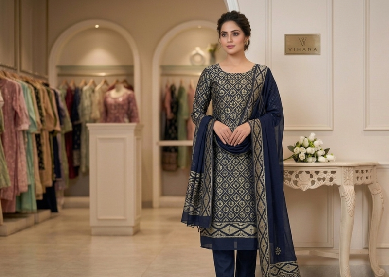 Chanderi Silk Suit Materials