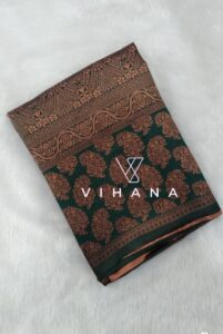 Dark Green Banarasi Silk Saree