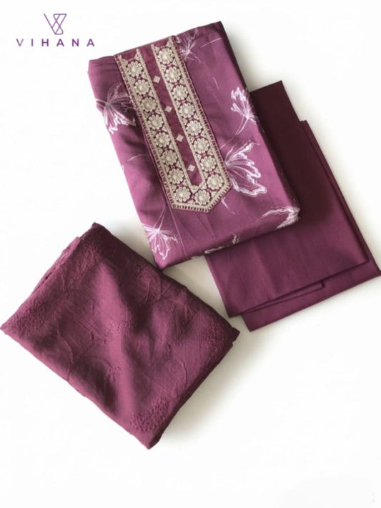 Salwar Suit Set Unstitched Material AKSHVHI-210