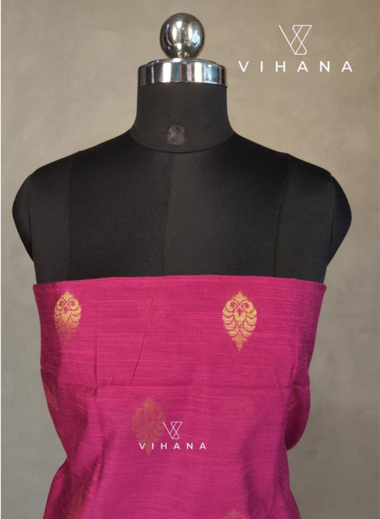 Salwar Suit Handloom Cotton Butta Unstitched Material AKSHVHI-164