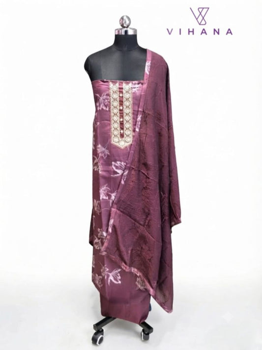 Salwar Suit Set Unstitched Material AKSHVHI-210