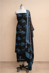 Luxurious Pure Modal Silk Handblock Ajrak Printed Salwar Suit Material ; Colour : Black