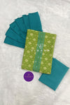 Parrot Green Cotton Salwar Suit Material