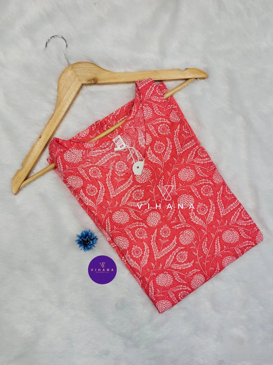 Peach Pink Tunic Top